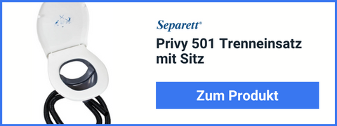 Trenneinsatz von Separett für Trenntoilette Privy 501 mit Toilettensitz