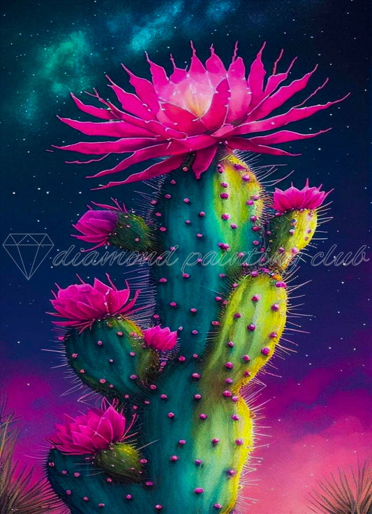 Flower Cactus Painting Diamond Art by Make Market®