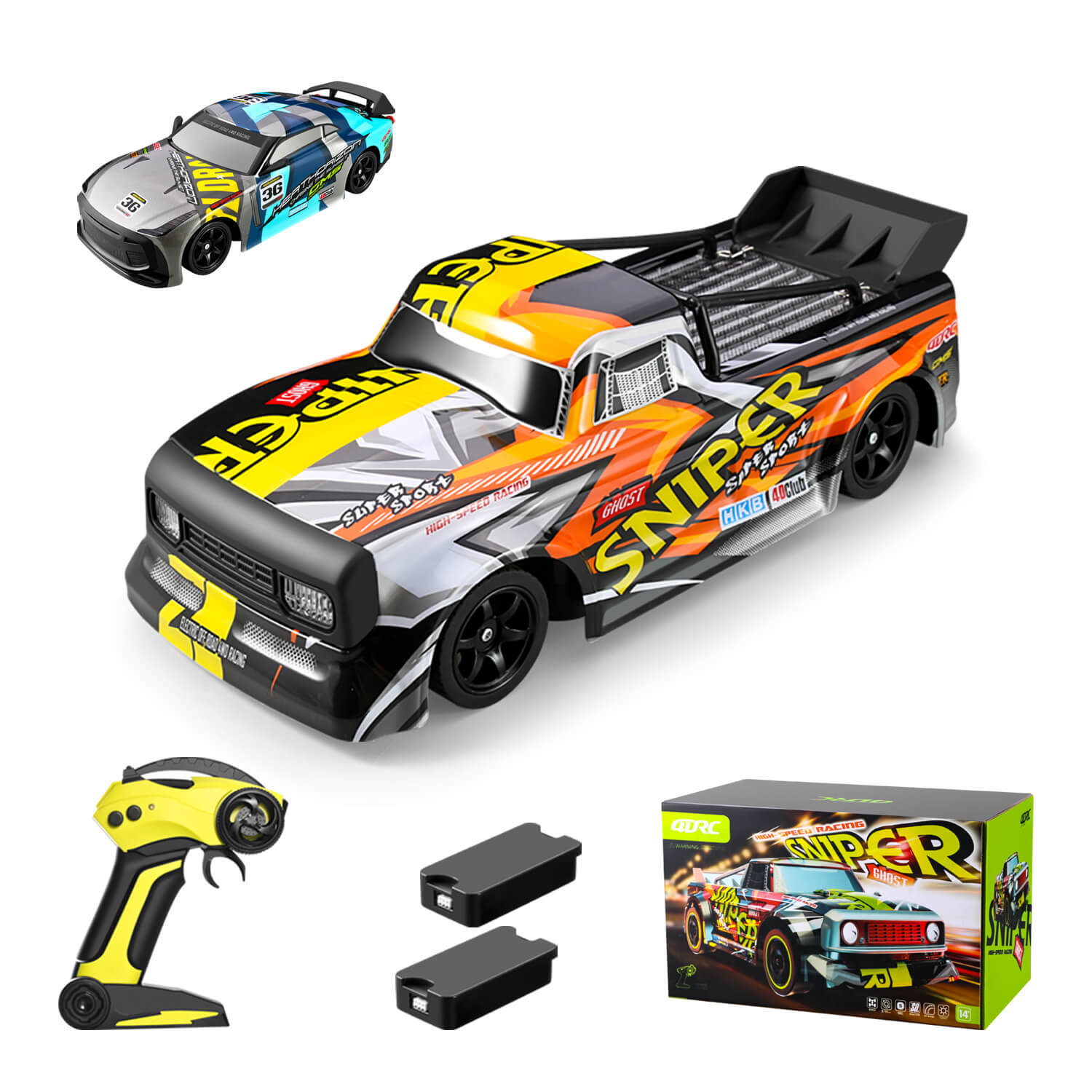 4D-H4 remote control car  remote control high-speed racing 4WD stunt car  30km/h with 2 batteries | 4DRC official website