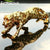 ERMAKOVA Modern Abstract Gold Panther Sculpture Resin Leopard Statue Wildlife Decoration Gift Craft Ornament Accessories
