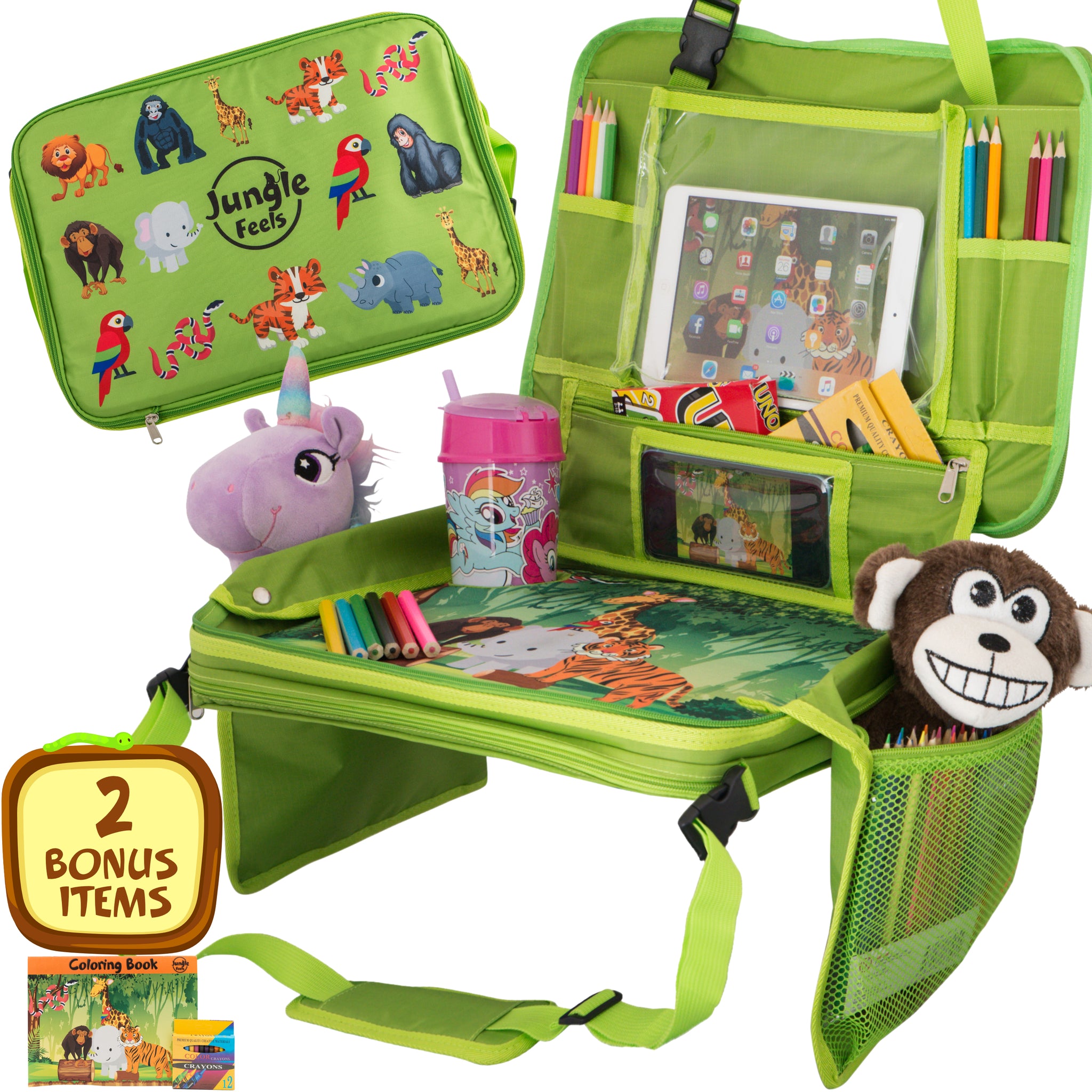 Download Coming Soon Kids Travel Tray Organizer For Kids Bonus Coloring Bo Jungle Feels