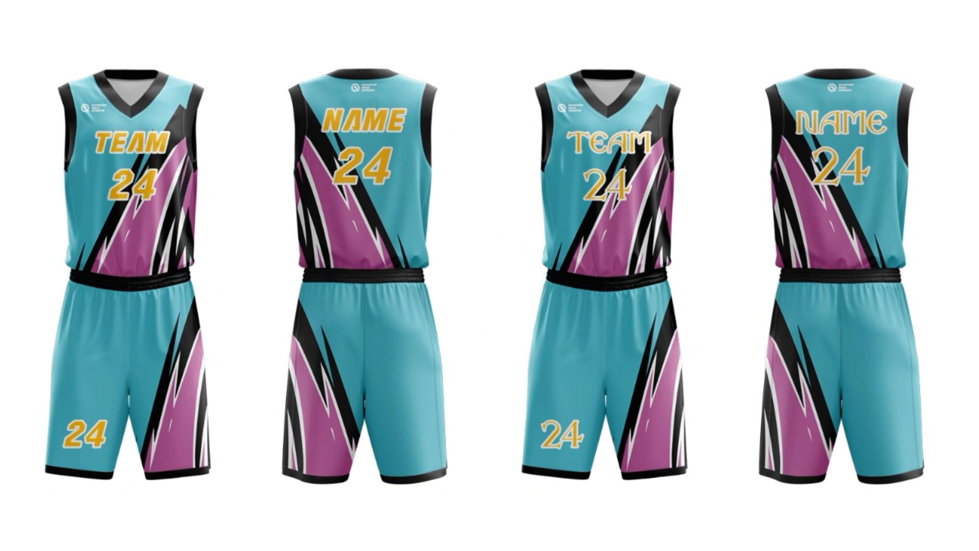 NBA Digital File Basketball Jersey Design Purple Full Sublimation