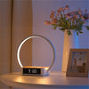 Touch Bed Lamp Alarm Clock with Fast Wireless Charging Unique 