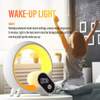 Q Shape Wake-up Light Sunrise Alarm Clock Unique