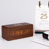 Wooden Electric Alarm Clock with Wireless Charging Pad Living Simply House