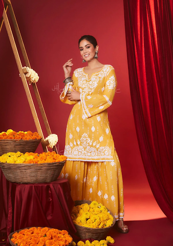 Aliya Cut Flower Print Suit Set | Stylish And Beautiful Kurti Set | Elegant  Party Wear Aliya Cut Suit Set