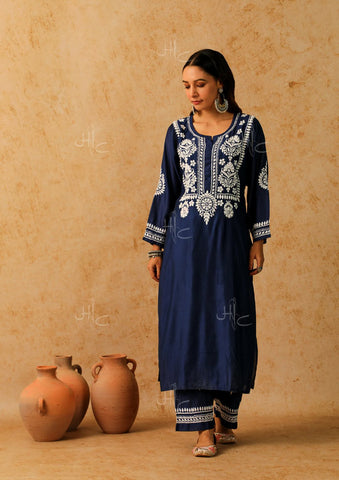 dark-blue-chikankari-kurti