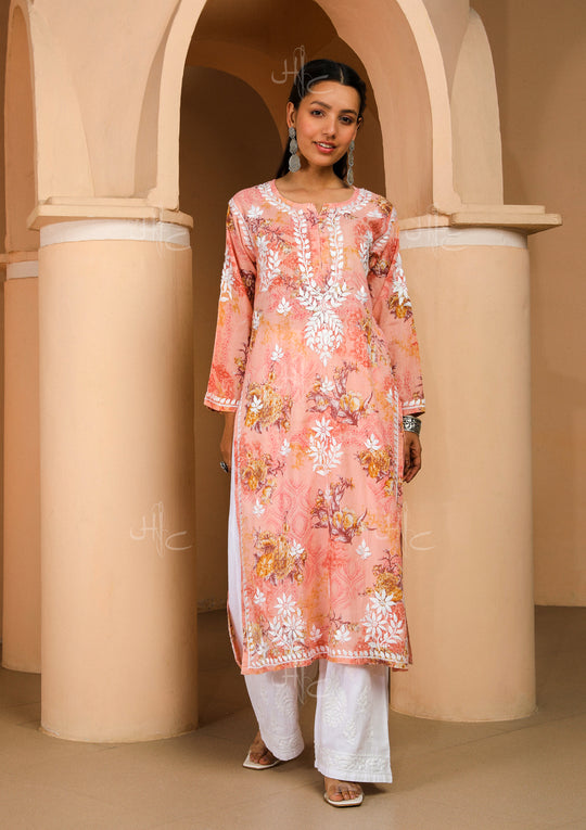 Buy Jaipur Kurti A Straight Ethnic Printed Kurti With Printed Skirt (Set of  2) online
