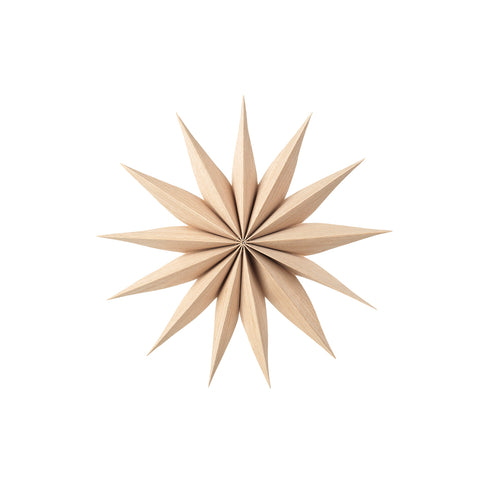 Decorative star "Venok" M-Xyne Natural Ø40cm Broste Copenhagen