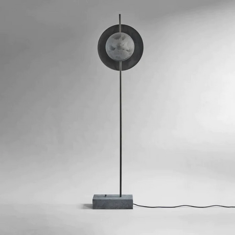 Floor Lamination, Dawn Floor Lamp, Painted-Oxidized Aluminum, Gray, E27-230V, 168x40x30cm, 101 Copenhagen