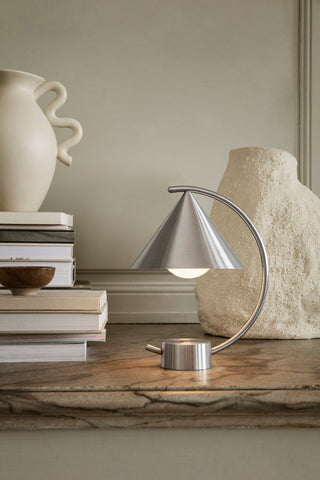 Chrome meridian lamp lamp