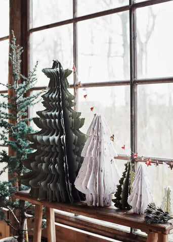 Decorative Christmas tree Grane recycled paper