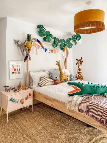 Kids room decoration nature and jungle