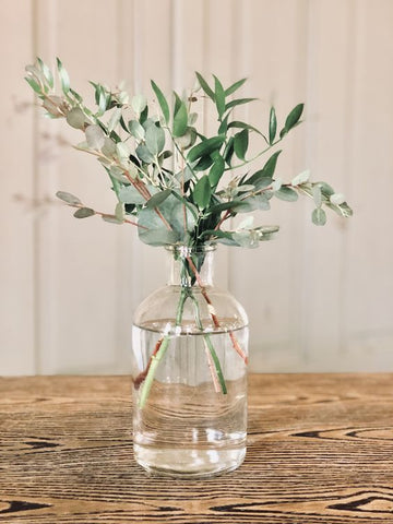 Olive branch wedding table centerpieces