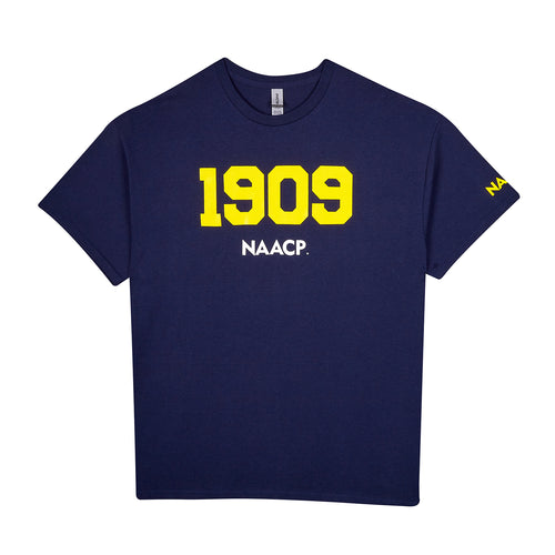 BWAS-white shirts with black and yellow print – NAACP Store