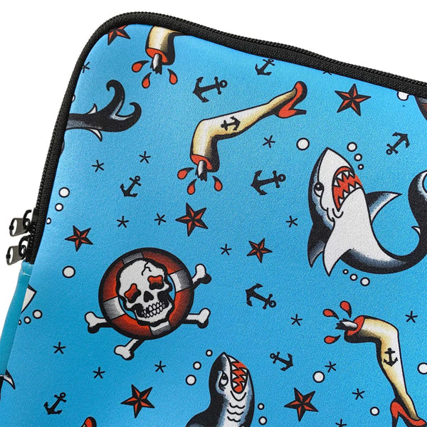 Shark Bite zip pouch