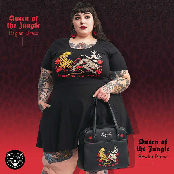 Sourpuss Queen of the Jungle Raglan Dress