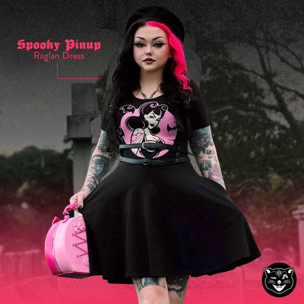 Sourpuss Spooky Pinup Raglan Dress