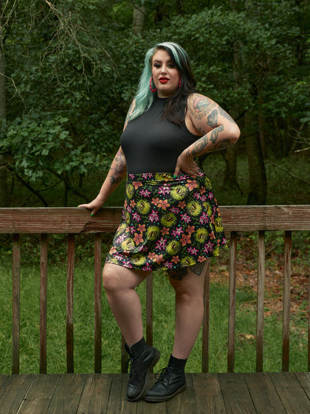 MONSTER PUFFERFISH SKATER SKIRT