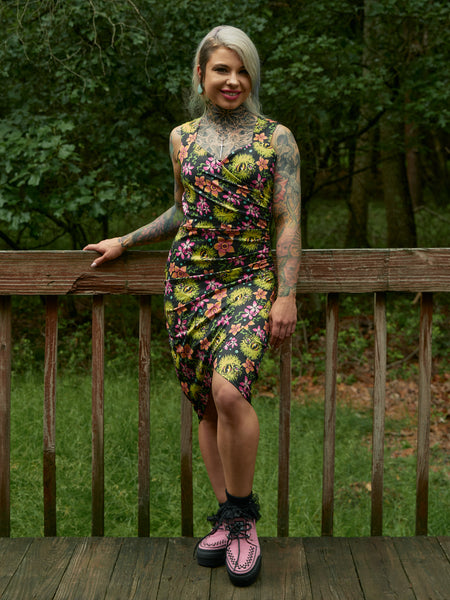 MONSTER PUFFERFISH TIKI DRESS