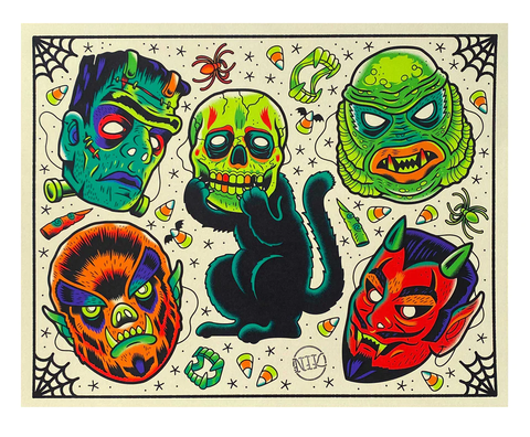 Monster Mask Art Print