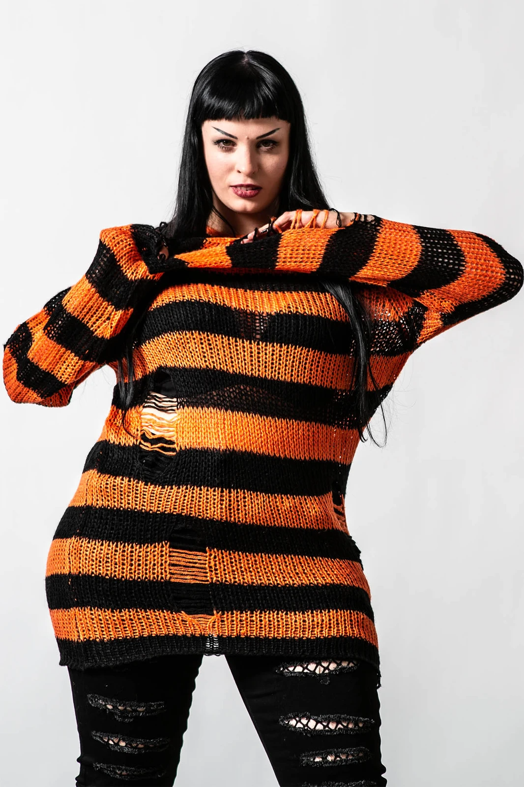 KILLSTAR PUMPKIN KNIT SWEATER