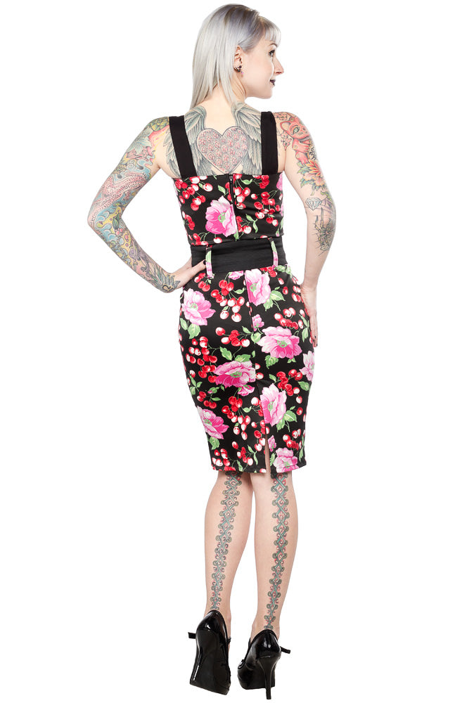 SWITCHBLADE STILETTO DARLING DRESS CHERRY FLORAL