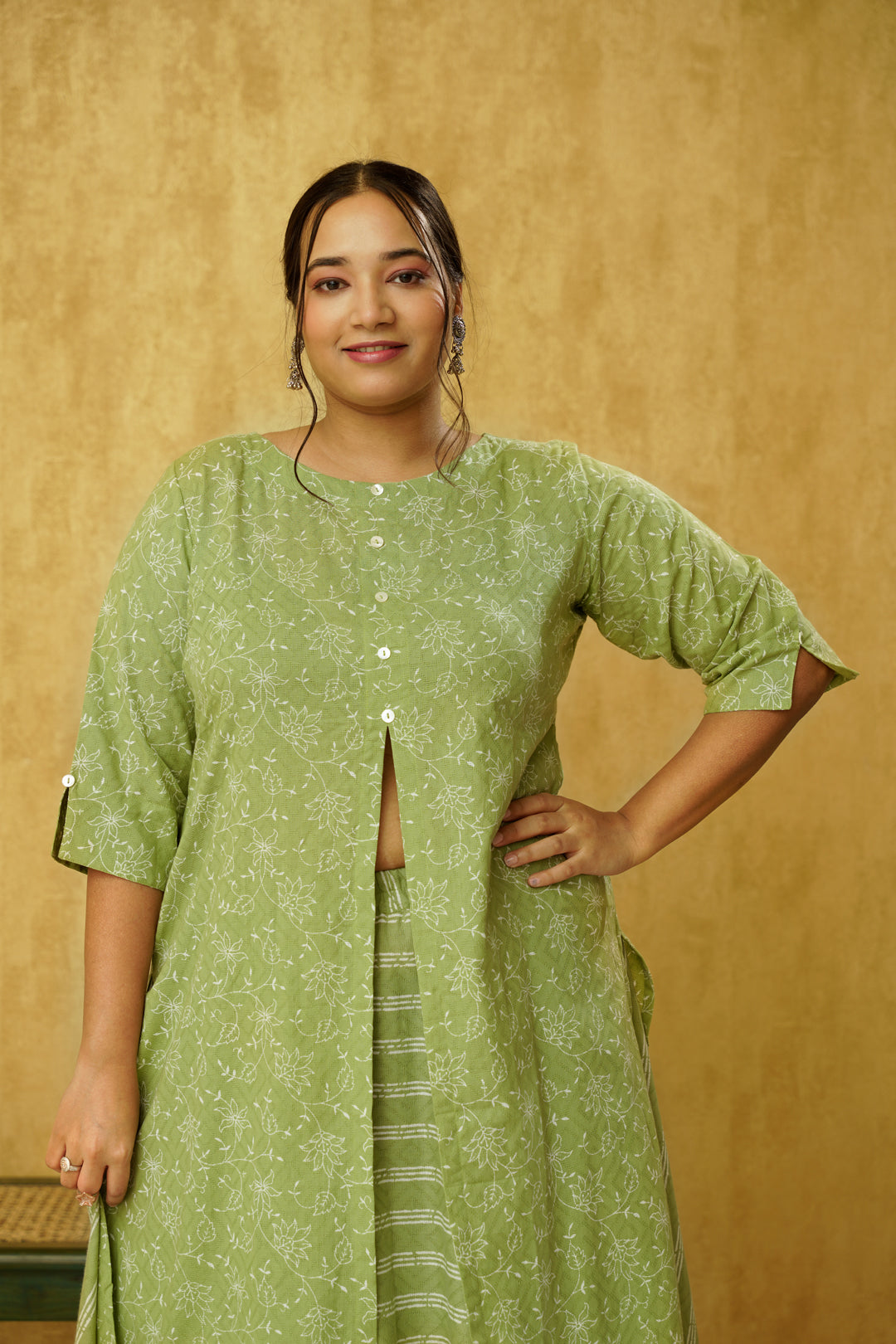 Indo western shop gown plus size