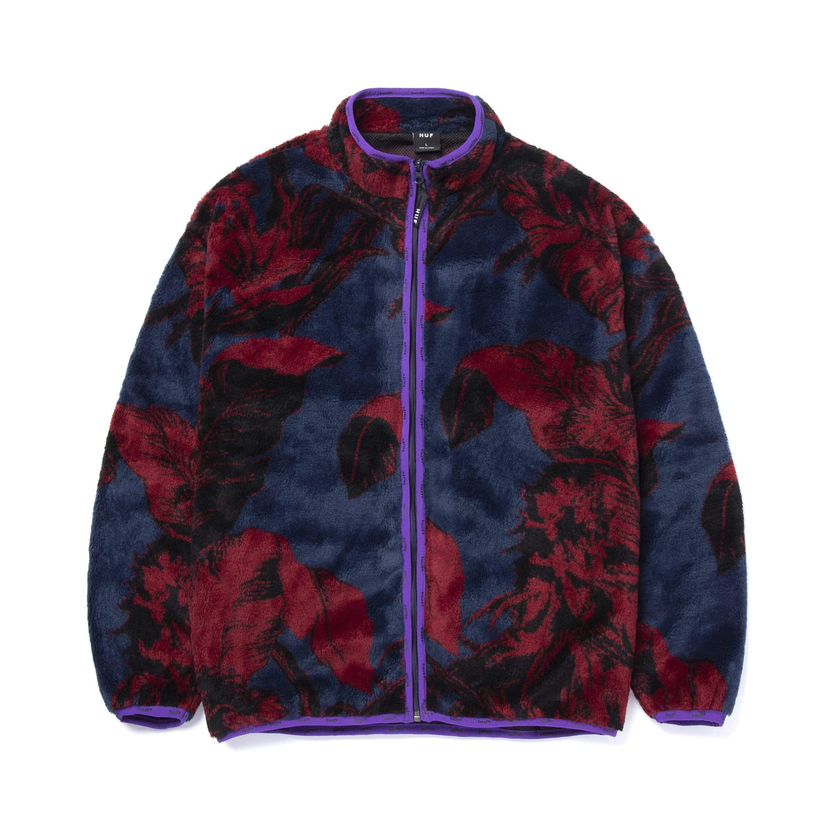 高い品質 HUF SATIVA FLORAL FULLZIP SHERPA 新品未使用タグ