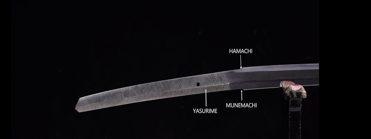 Yasurime, Munemachi, Hamachi des japanischen Katana-Schwertes