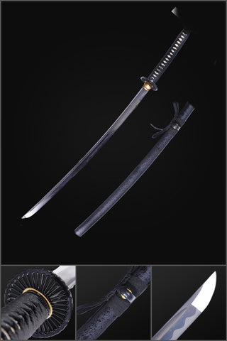 Hand Forged Last Samurai Sword Japanese Katana Sword Honsanmai Clay Tempered Battle Ready