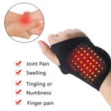 Self-Heating Wrist Band Magnetic Therapy Support Brace Wrap Heated Hand Warmer Compression Pain Relief Wristband Sanitizer Belt Jack's Clearance