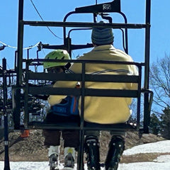 Delaine yellow full zip mens ski sweater