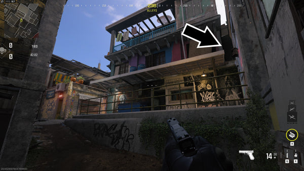 Call of Duty: Modern Warfare III Sneaky Map Spots - Favela Route 3