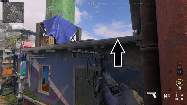 Call of Duty: Modern Warfare III Sneaky Map Spots - Favela Route 6