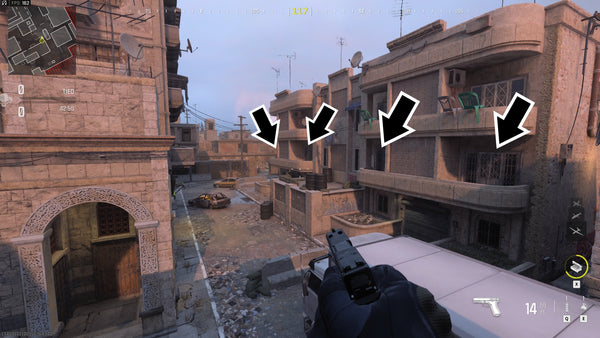 Call of Duty: Modern Warfare III Sneaky Map Spots - Karachi Route 1