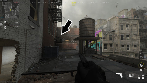 Call of Duty: Modern Warfare III Sneaky Map Spots - Skidrow Route 1