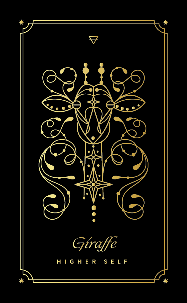 GIRAFFE COSMIC WILD ORACLE DECK BY COCORRINA