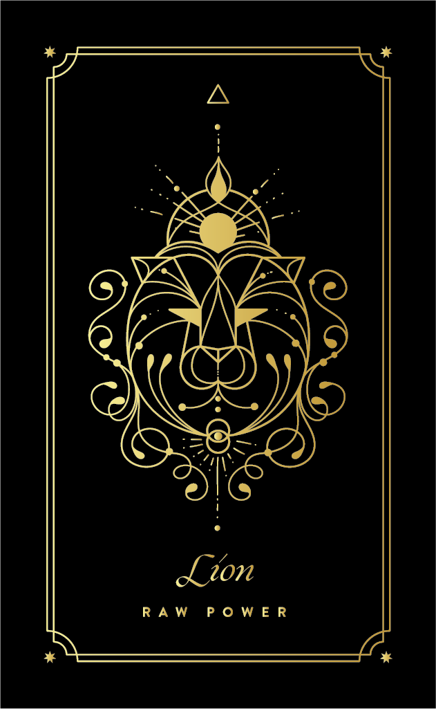 LION COSMIC WILD ORACLE DECK BY COCORRINA