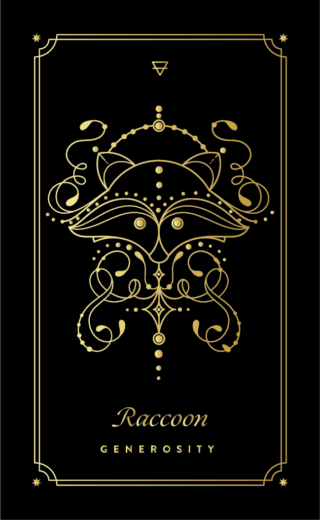 RACCOON COSMIC WILD ORACLE DECK BY COCORRINA
