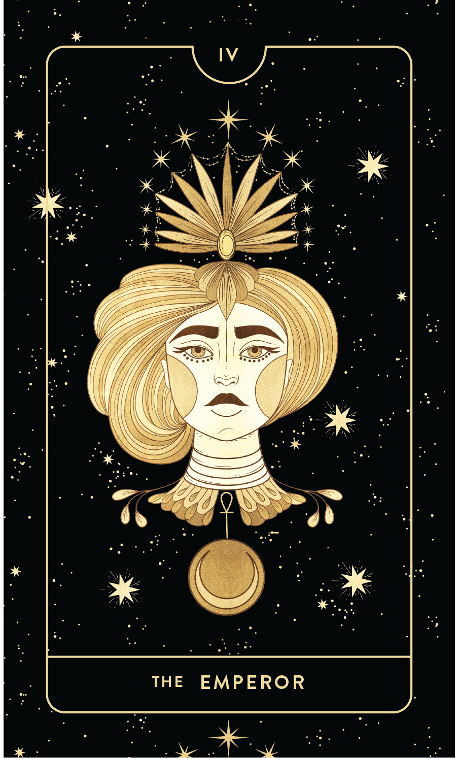 Divine Feminine Tarot Deck IV The Emperor by Cocorrina