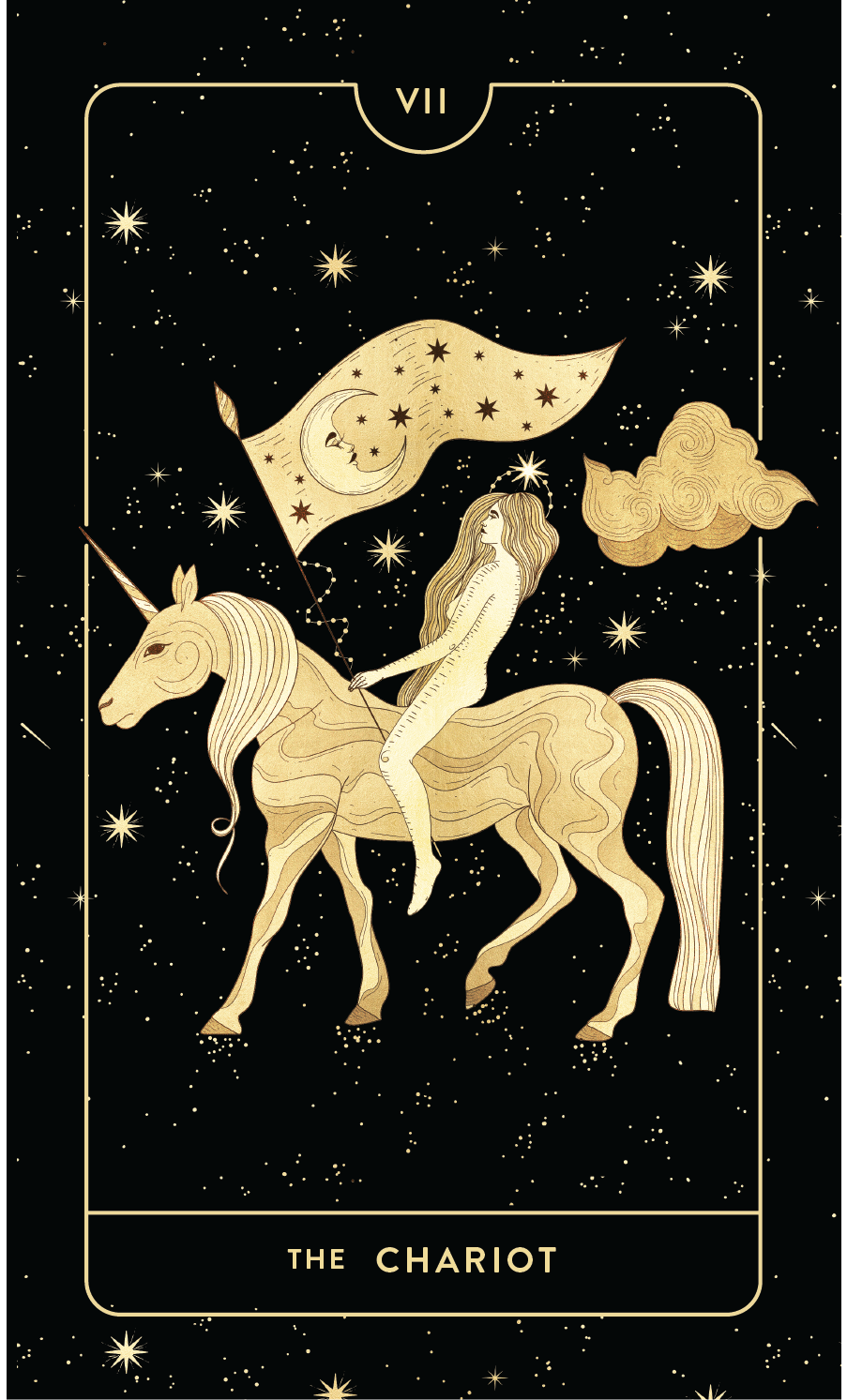 Divine Feminine Tarot Deck VII The Chariot by Cocorrina