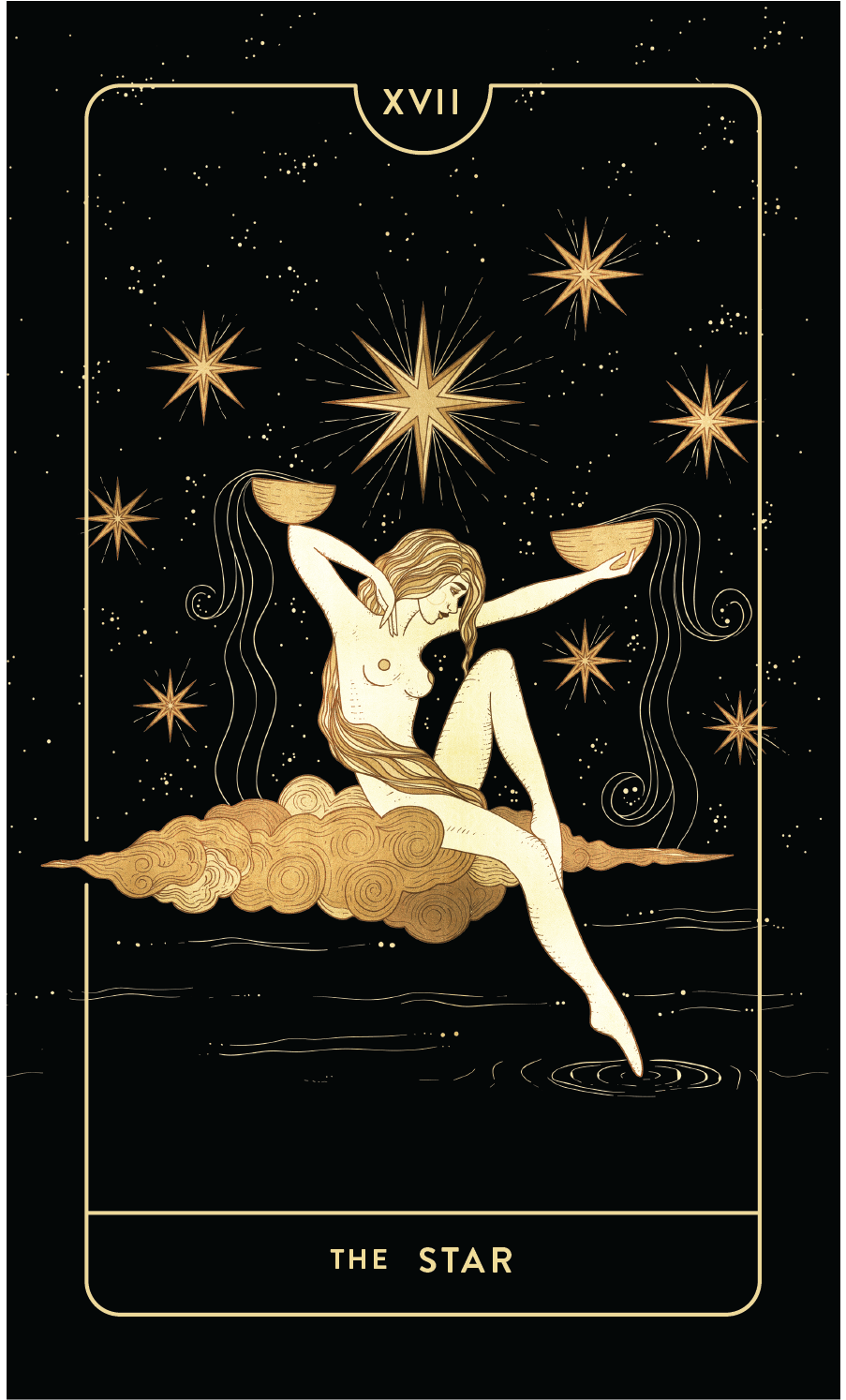 Divine Feminine Tarot Deck XVII The Star by Cocorrina