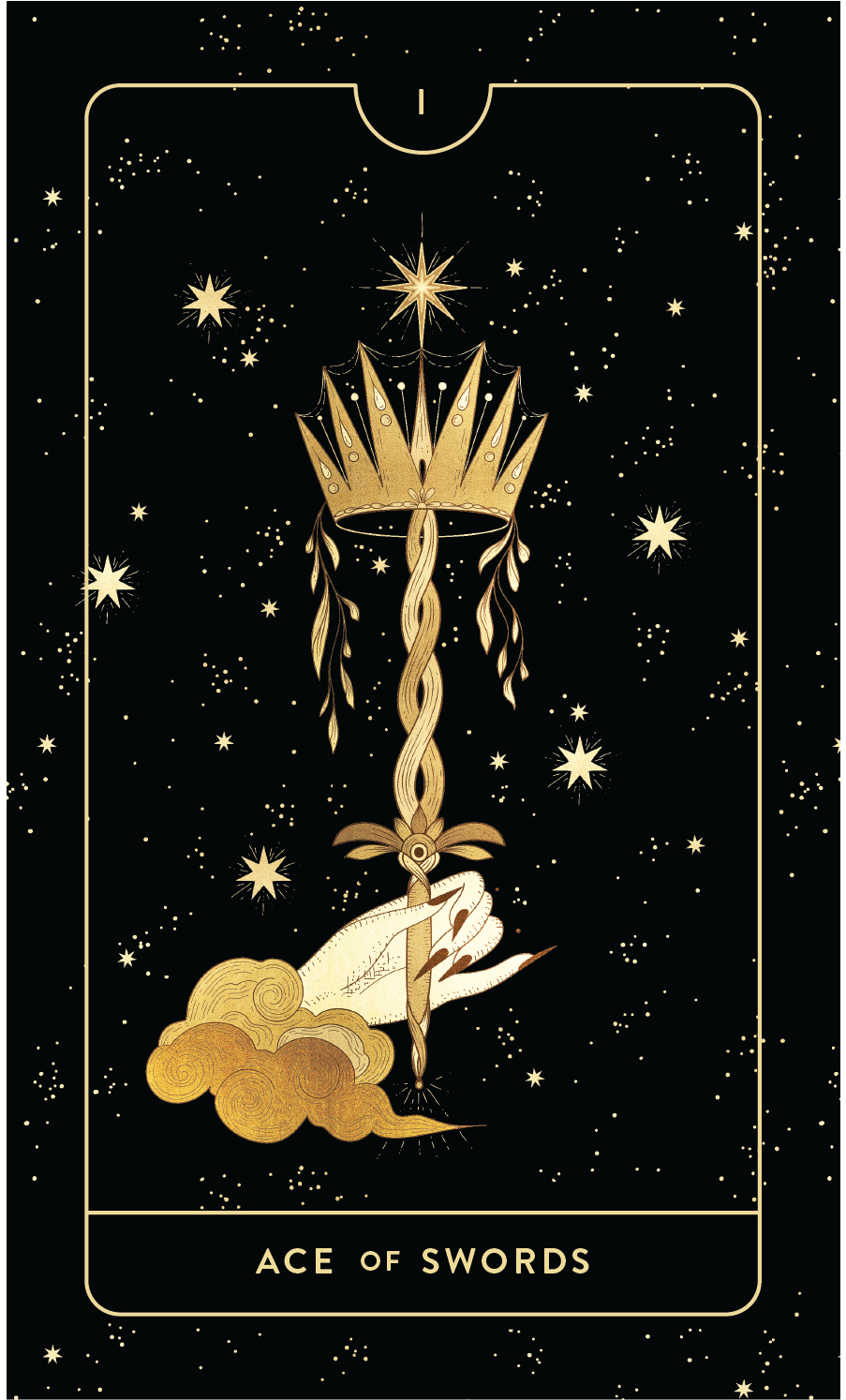 Divine Feminine Tarot Deck  Ace of Swords by Cocorrina