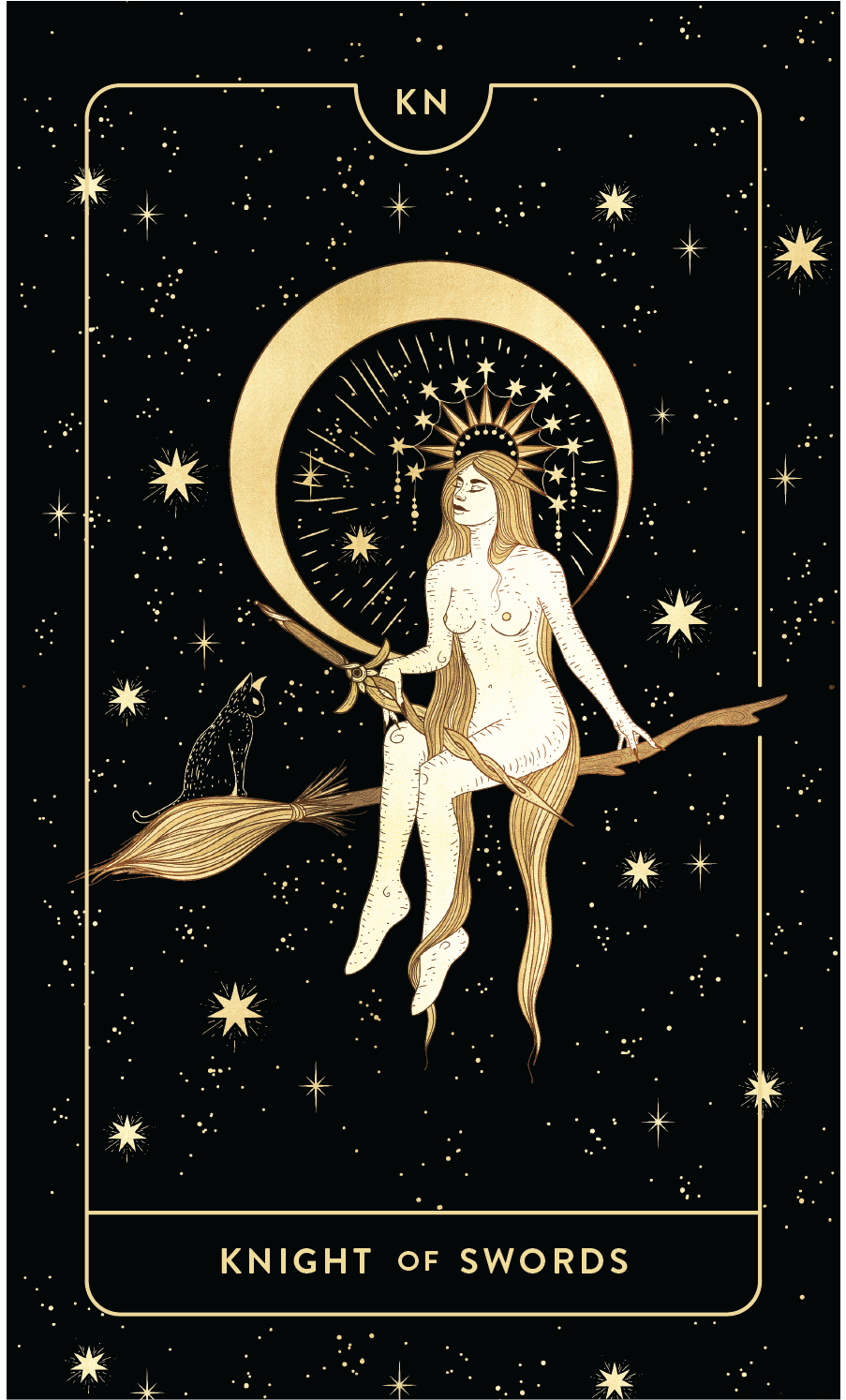 Divine Feminine Tarot Deck Knight of Swords  by Cocorrina