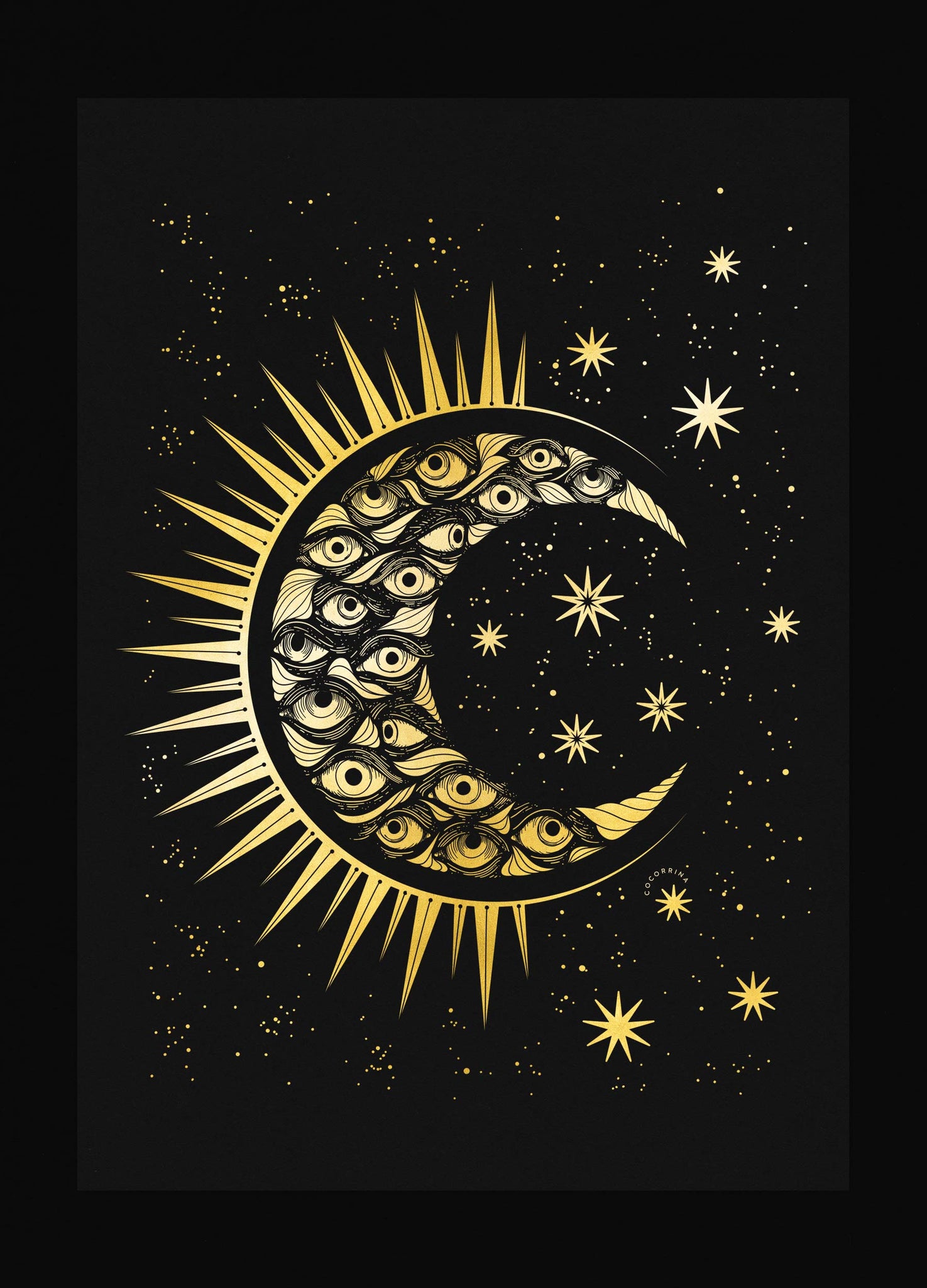 Eye Moon Art Print – Cocorrina