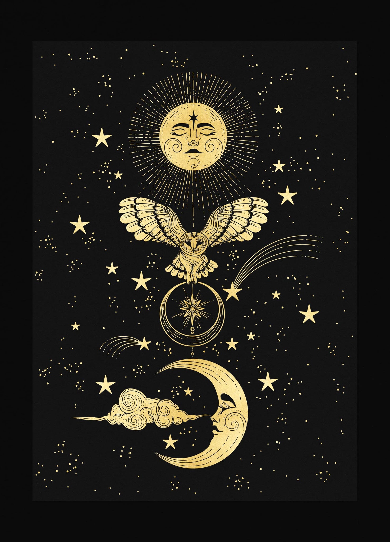 Owl Totem Art Print – Cocorrina