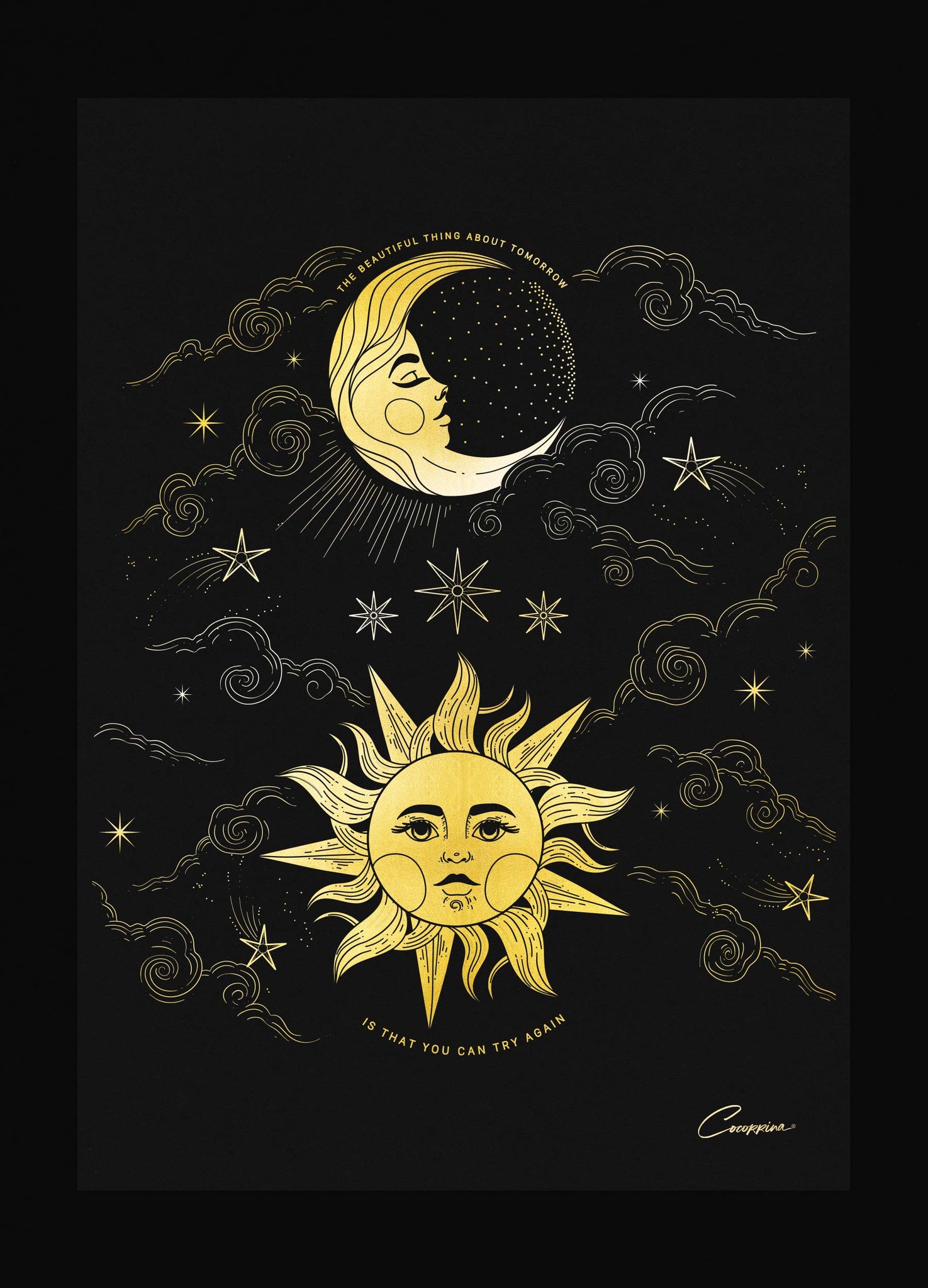 Tomorrow Rises A New Sun Art Print – Cocorrina