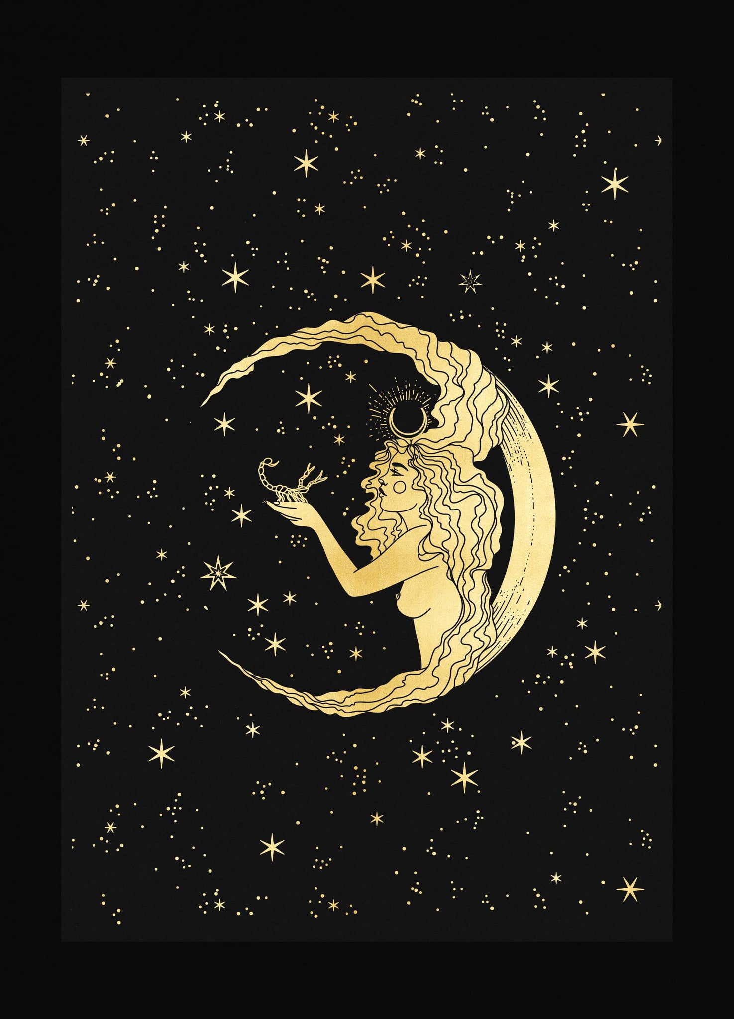 Scorpio Moon Goddess Art Print – Cocorrina® & Co
