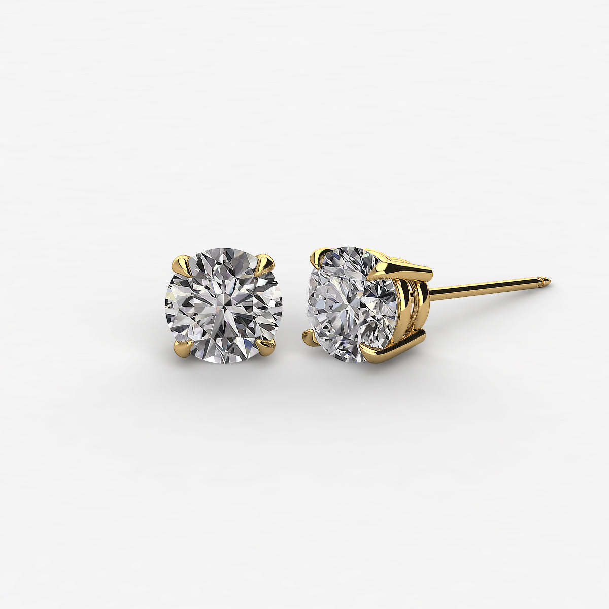 Earth- Mined Natural Diamond - Diamond Stud – Charleston Alexander